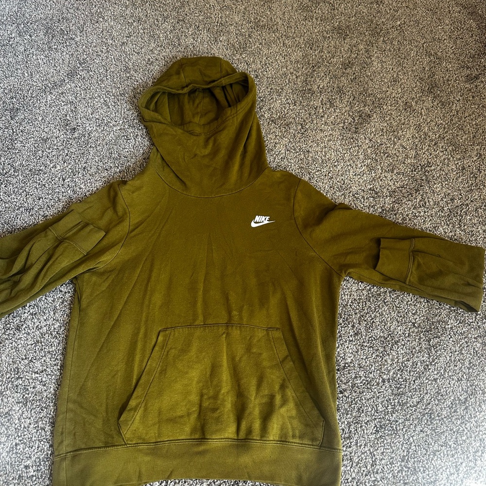 Nike Sportswear Unisex Club Fleece Pullover Hoodie, Green, Size Small